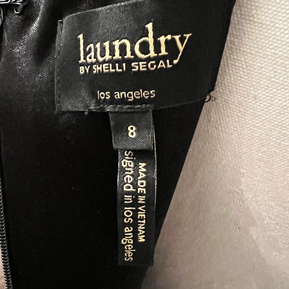 Laundry by Shelli Segal cold shoulder little black dress - Picture 3 of 3
